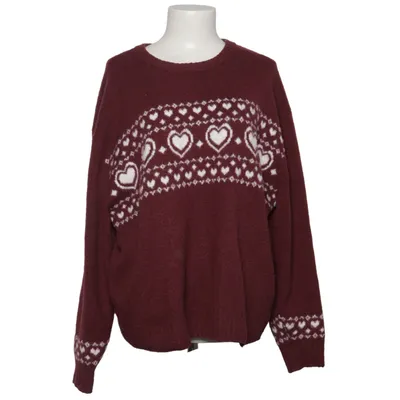 Sweater (Rød, Hvid) fra Hollister Elastan, Genanvendt polyester