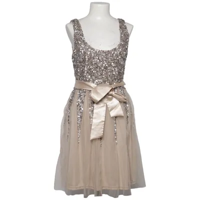 Cocktailkjole (Beige, Sølv) fra Young Couture by Barbara Schwarzer Polyester