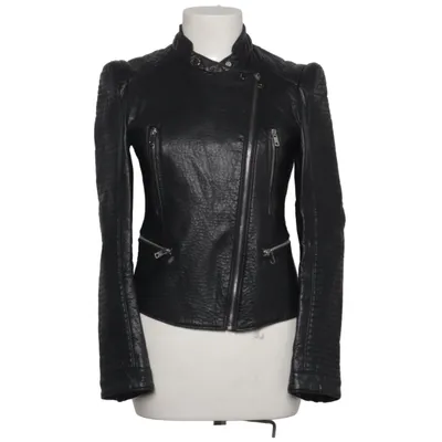 Bikerjacka (Svart) från Zara Basic Outerwear Polyester, Polyuretan