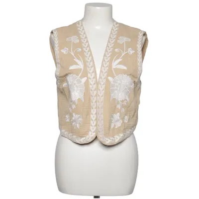 Vest (Beige, Hvid) fra Reserved Bomuld