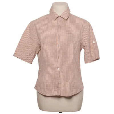 Kortärmad skjorta (Beige, Vit) från Viento Bomull, Elastan