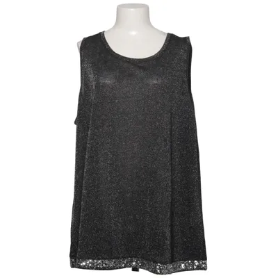 Débardeur (Noir, Argent) de Sara Lindholm Fibre métallique, Polyester, Viscose