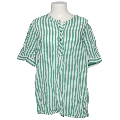 Blouse (Green, White) from Brax Feel Good Cupro