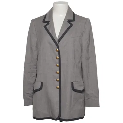 Blazer (Gray, Black) from Rena Lange Viscose, Wool
