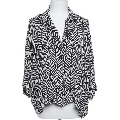 Blus (Svart, Flerfärgad) från H&M Viskos