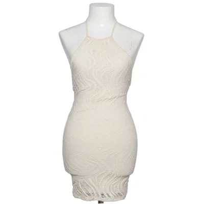 Halternek jurk (Beige) van Bershka Elastaan, Viscose