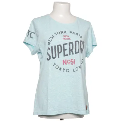 T-shirt (Blå) från Superdry Bomull, Polyester, Viskos