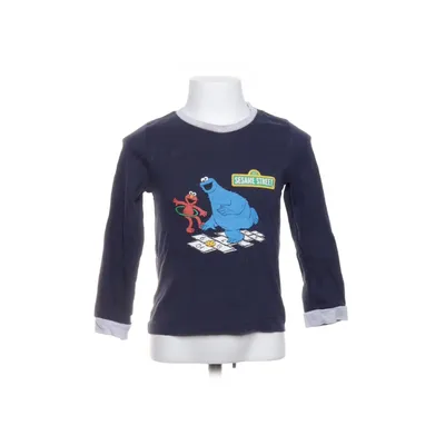 Langærmet t-shirt (Blå, Flerfarvet) fra Sesame Street Bomuld