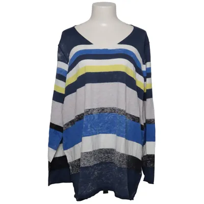 Sweater (Blue, White, Multicolored) from Samoon Cotton