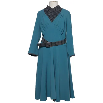 Klänning (Blå) från Miss Candyfloss Elastan, Polyester, Viskos