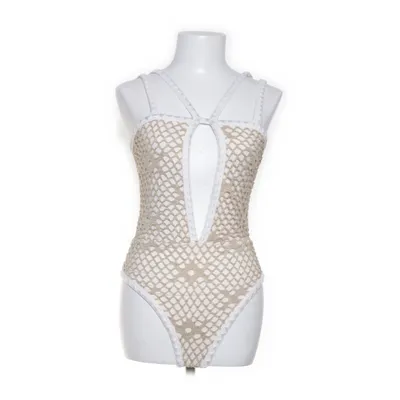 Swimsuit (Gold, White) from Funk by Lager 157 Elastane, Polyester