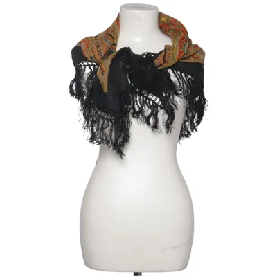 Shawl (Black, Yellow, Red) from Kaschmir Cashmere, Wool