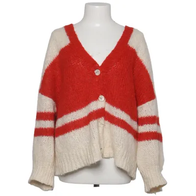 Cardigan (Hvid, Rød) fra American Vintage Akryl, Alpacauld, Mohair, Polyamid