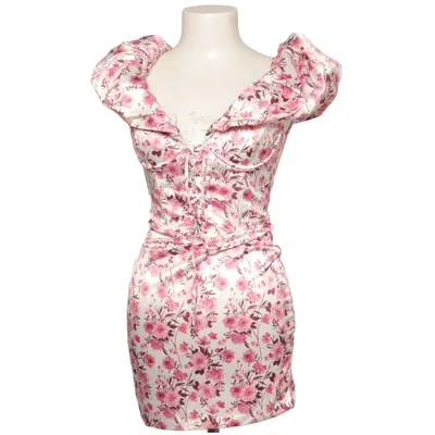 Dress (White, Pink) from Oh Polly Elastane, Polyester