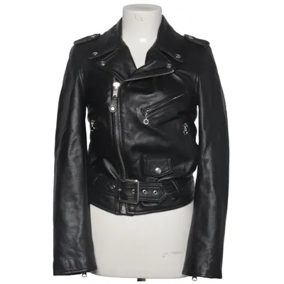 Biker jacket (Black) from Schott NYC Cotton, Leather, Polyester