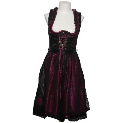 Dirndl (Black, Pink) from Edel Heiss Cotton, Polyamide, Polyester, Viscose