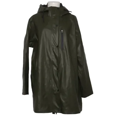 Raincoat (Green) from Ulla Popken Cotton, Polyester, Polyurethane