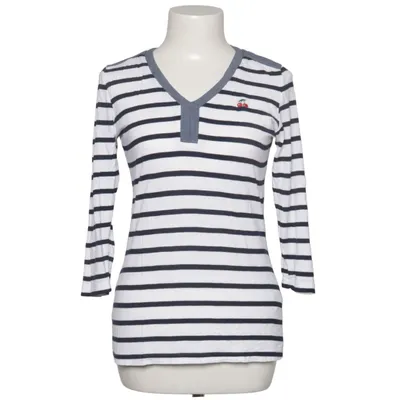 Langærmet t-shirt (Blå, Hvid) fra Oodji Elastan, Viscose
