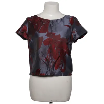 Top (Blue, Red) from Single Elastane, Polyester