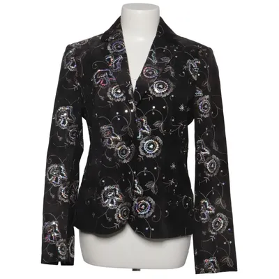 Blazer (Black, Multicolored) from La Rochelle