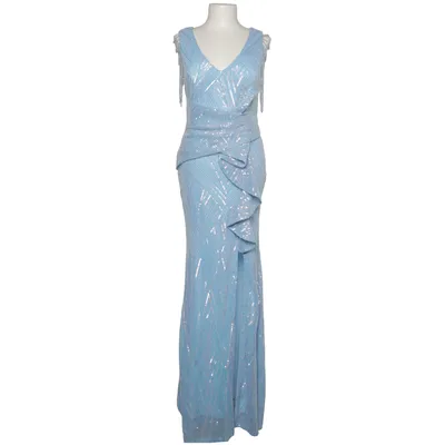 Avondjurk (Blauw) van F&P Elastaan, Polyester