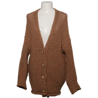 Cardigan (Bruin) van Selected Touch Acryl, Alpacawol, Polyester