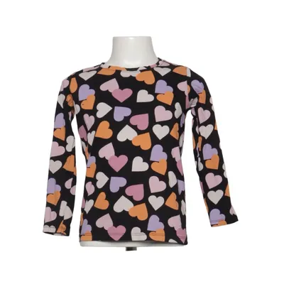 Langærmet t-shirt (Sort, Flerfarvet) fra Dopo Dopo Girls Bomuld