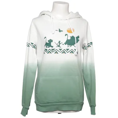 Hoodie (White, Green, Multicolored) from Disney Cotton, Elastane, Polyester