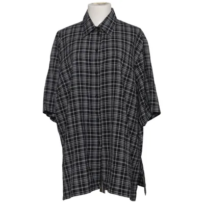 Skjorta (Svart, Vit) från Canda Polyester, Viskos