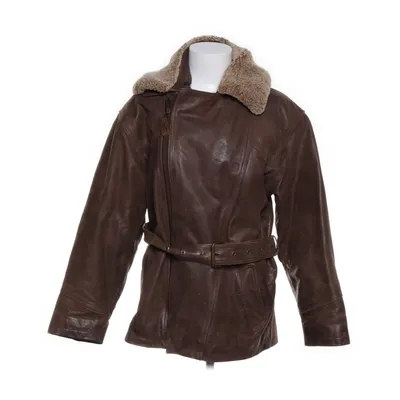 Veste en peau de mouton retournée (Marron) de GMG Cuir