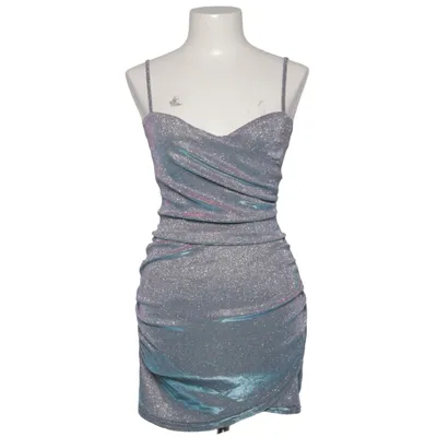 Cocktailkjole (Grå, Pink, Blå) fra D&M Elastan, Polyester