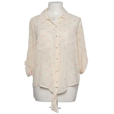 Blouse (Beige, Multicolored) from Love 21 Polyester