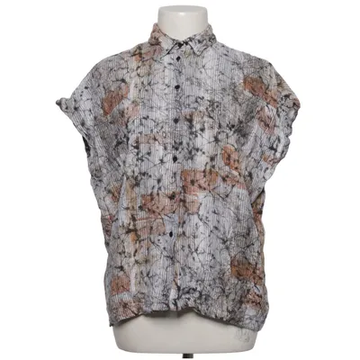 Short sleeve shirt (White, Gray, Brown) from Jaeger Cotton, Linen, Viscose
