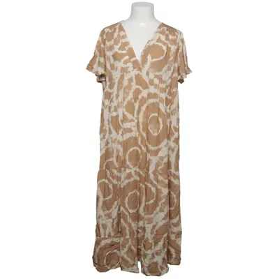 Jurk (Bruin, Wit) van Gasoline Viscose