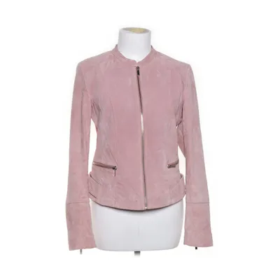 Läderjacka (Rosa) från VILA Clothes Polyester, Mocka