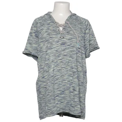 Short sleeve hoodie (Blue, White, Multicolored) from Cecil Cotton