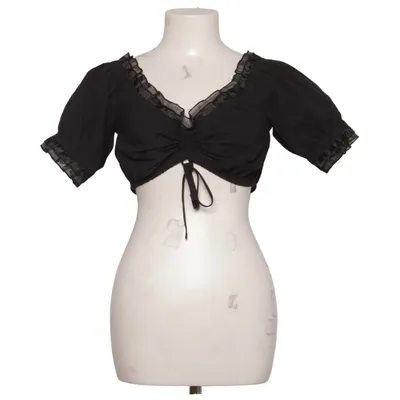Dirndl blouse (Zwart) van Distler Katoen, Polyester
