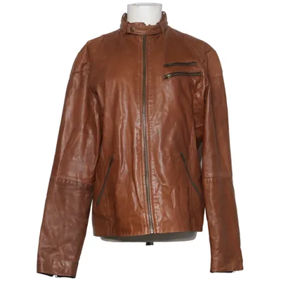 Läderjacka (BARRY LEATHER JACKET) från Selected Jeans Skinn, Polyester