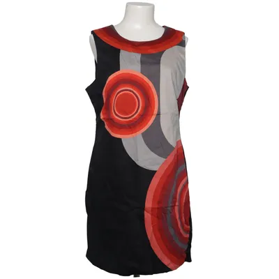 Kjole (Sort, Rød, Grå) fra Desigual Bomuld, Elastan, Polyester
