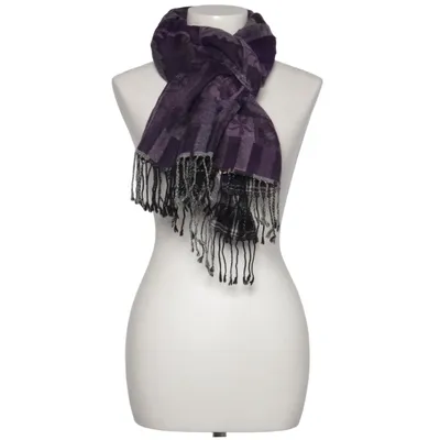 Écharpe (Violet, Noir, Gris) de Striessnig Laine