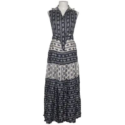 Wrap dress (Blue, White) from Sandro