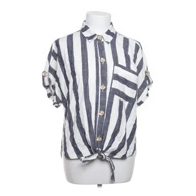 Short sleeve shirt (Blue, White) from River Island Cotton
