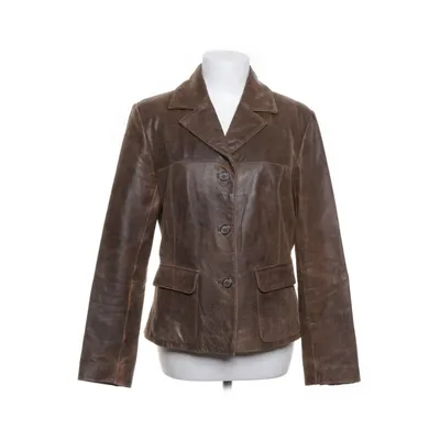 Läderkavaj (Brun) från Inspire Polyester, Skinn