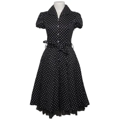 Blusenkleid (Schwarz, Weiß) von H&R Baumwolle, Elasthan