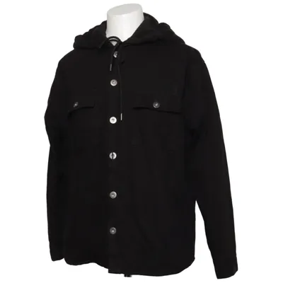Skjortejakke (Sort) fra Forever 21 Men Bomuld, Polyester