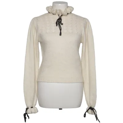 Sweater (White) from Zara Cotton, Polyamide, Polyester