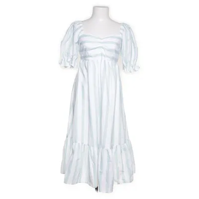 Maxi jurk (Wit, Groen) van Abercrombie & Fitch Polyester