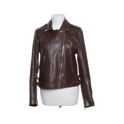 Veste de motard (Marron) de Снежная Королева Cuir, Polyester