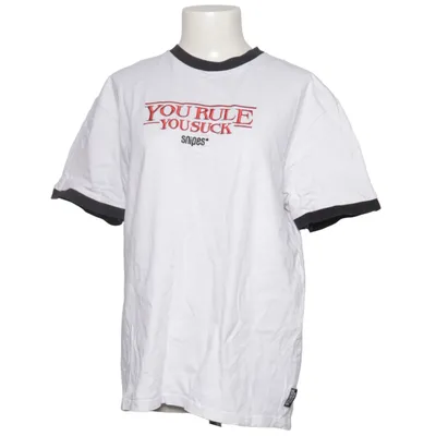 T-shirt (White, Black) from Snipes Cotton