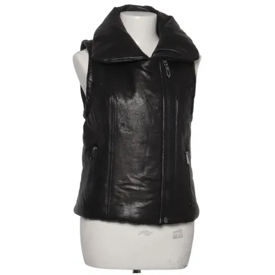 Bikervest (Sort) fra Faith Connexion Dun, Fjer, Polyester, Polyurethan